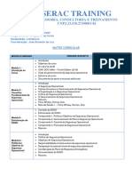 Matriz Curricular (Treinamento em SGSO)