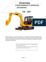Manual Mini Excavadora CE-18Y
