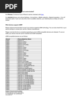 eSIM Supported Devices