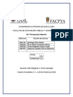 2.2 Reporte de Presupuesto Financieros