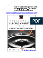 Fundamentals of Electromagnetics With Engineering Applications 1st Edition Wentworth Solutions Manual