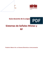 Sistemas de Señales Mixtas y RF: Guía Docente de La Asignatura