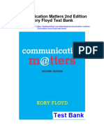 Communication Matters 2nd Edition Kory Floyd Test Bank