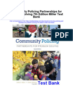 Community Policing Partnerships For Problem Solving 7th Edition Miller Test Bank