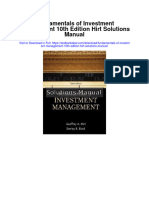 Fundamentals of Investment Management 10th Edition Hirt Solutions Manual