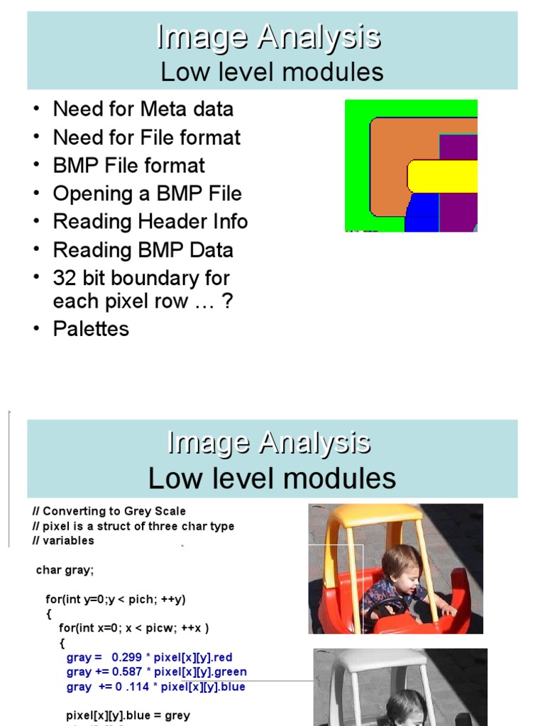 Image Analysis Techniques and Methods | PDF | Image Processing | Signal ...