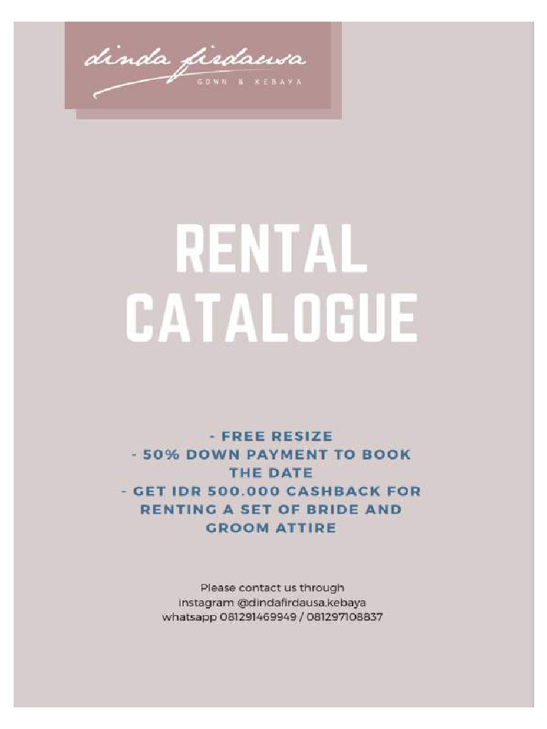 Rental Catalogue (June 2020) | PDF