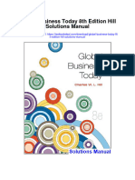 Global Business Today 8th Edition Hill Solutions Manual
