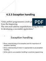 Exception Handling 2023