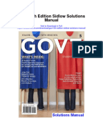 Govt 5th Edition Sidlow Solutions Manual