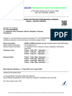 Surat Variasi Kemasan NA18211202330