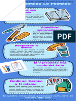 Infografía Algunas Cosas Que Puedes Hacer en Tu Tiempo Libre Divertido Ilustrado Sticker Azul