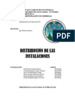 Distribucion de Las Instalaciones