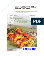 Contemporary Nutrition 9th Edition Wardlaw Test Bank