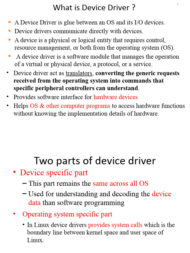 Device Drivers | PDF | Device Driver | Operating System