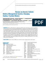 A Comprehensive Review On Electric Vehicle Battery Management System Charging Station Traction Motors
