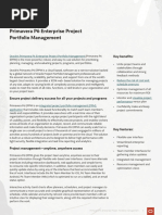 Primavera P6 Enterprise Project Portfolio Management