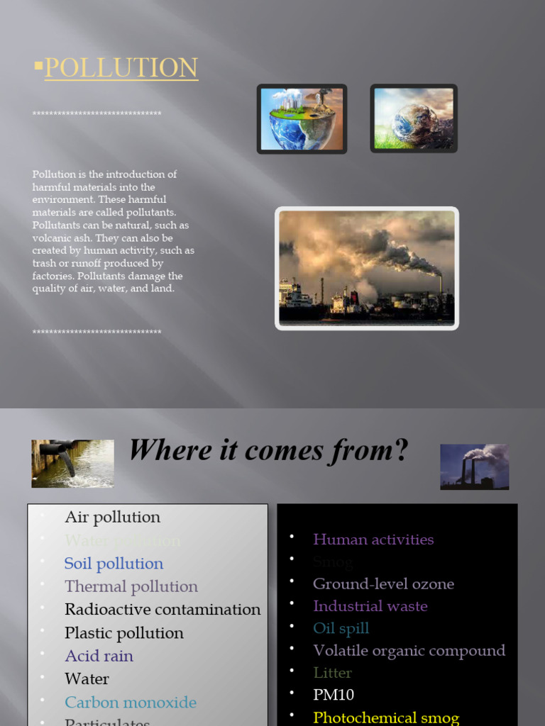 Pollution | PDF | Science & Mathematics | Technology & Engineering