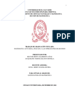 Matemática Actuarial Aplicada A Las Operaciones de Seguros