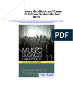 Music Business Handbook and Career Guide 11th Edition Baskerville Test Bank
