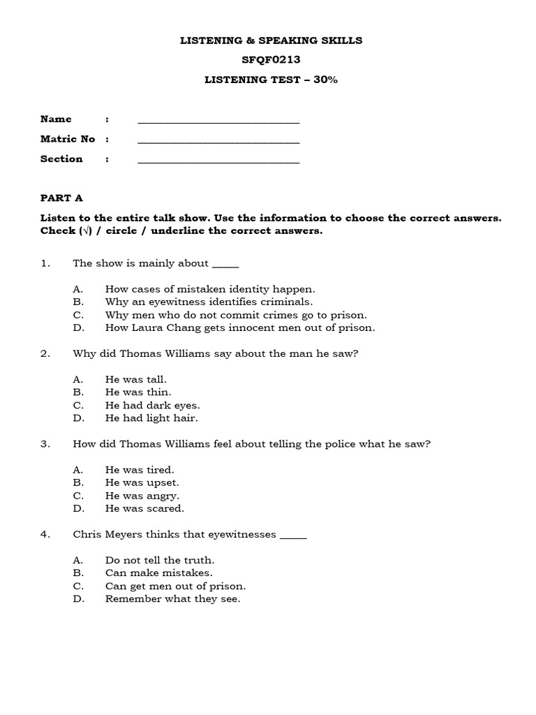 Activities To Promote Children S Speaking And Listening Skills