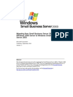 SBS 2003-Migrating From Small Business Server 2000 or Windows