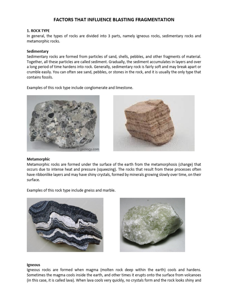 Geology's Role in Blasting Efficiency | PDF