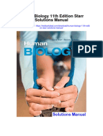 Human Biology 11th Edition Starr Solutions Manual