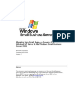 SBS 2003-Migrating From Small Business Server 4.5 or Windows NT Server 4