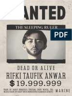 Beige and Black Funny Wanted Poster