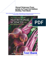 Nutritional Sciences From Fundamentals To Food 3rd Edition Shelley Test Bank