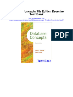 Database Concepts 7th Edition Kroenke Test Bank