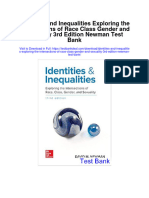 Identities and Inequalities Exploring The Intersections of Race Class Gender and Sexuality 3rd Edition Newman Test Bank