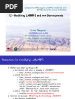 SoR 12-Modify LAMMPS New Developments