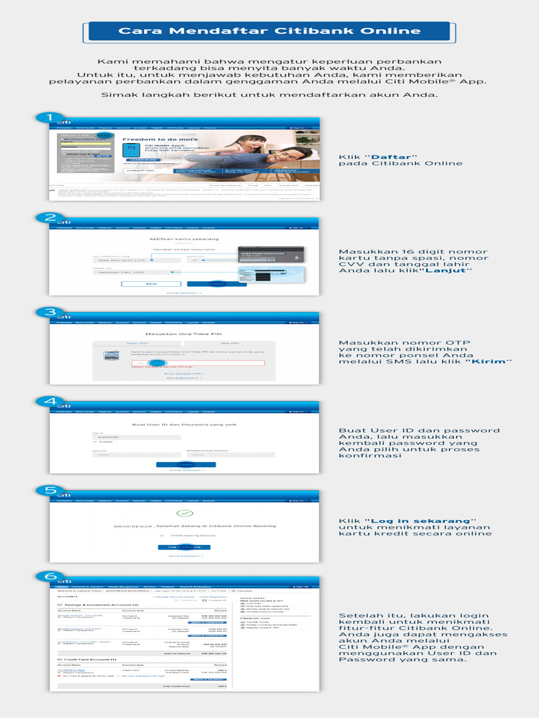Citibank Online Registration PDF