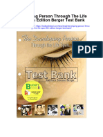 Developing Person Through The Life Span 9th Edition Berger Test Bank