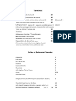 Menu Desserts Digestifs