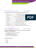 CBSE Sample Paper For Class 3 English Set 2 Er