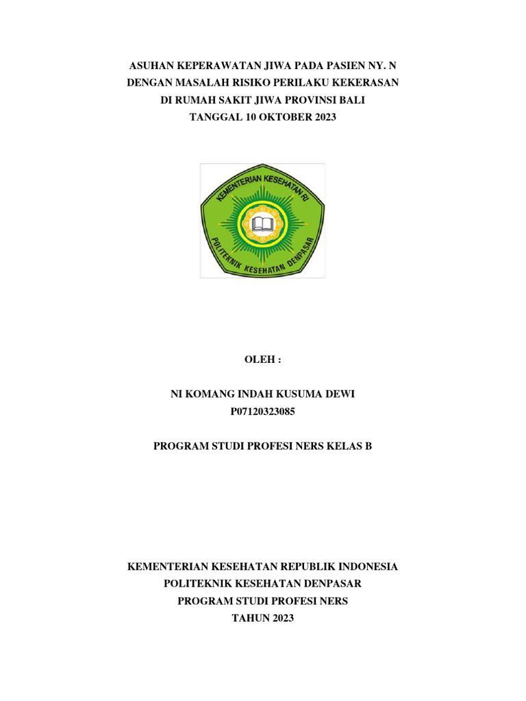 Resume Risiko Perilaku Kekerasan Pdf