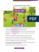 Essay On Family Picnic For Class 1