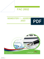 FAC 2602 - 2023 - S1 - Assessment 4 (MCQs To Load)