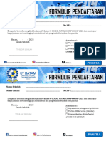 Formulir Pendaftaran Futsal