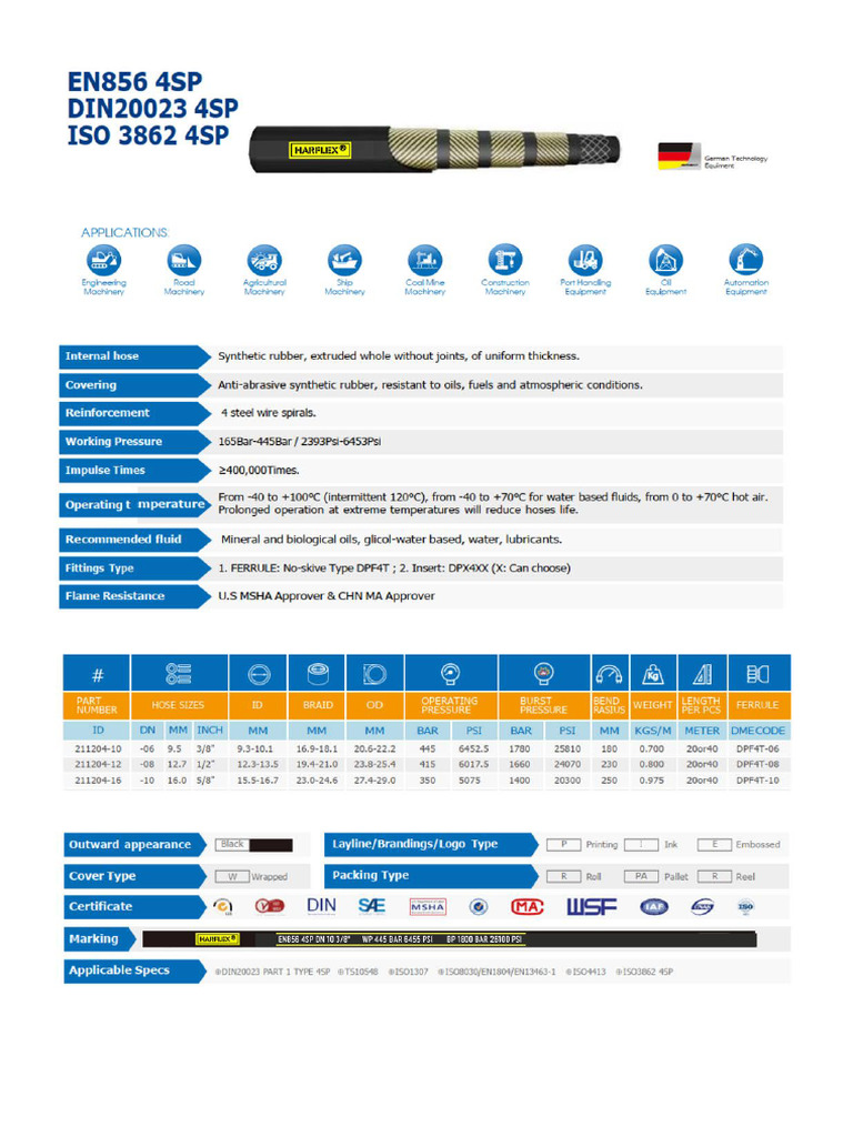 Data Hose Harflex-3 | PDF