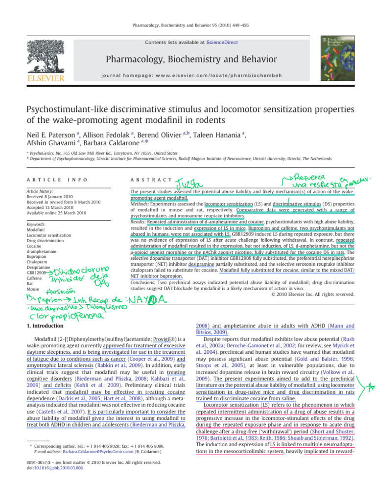 2010-Psychostimulant-Like Discriminative Stimulus and Locomotor
