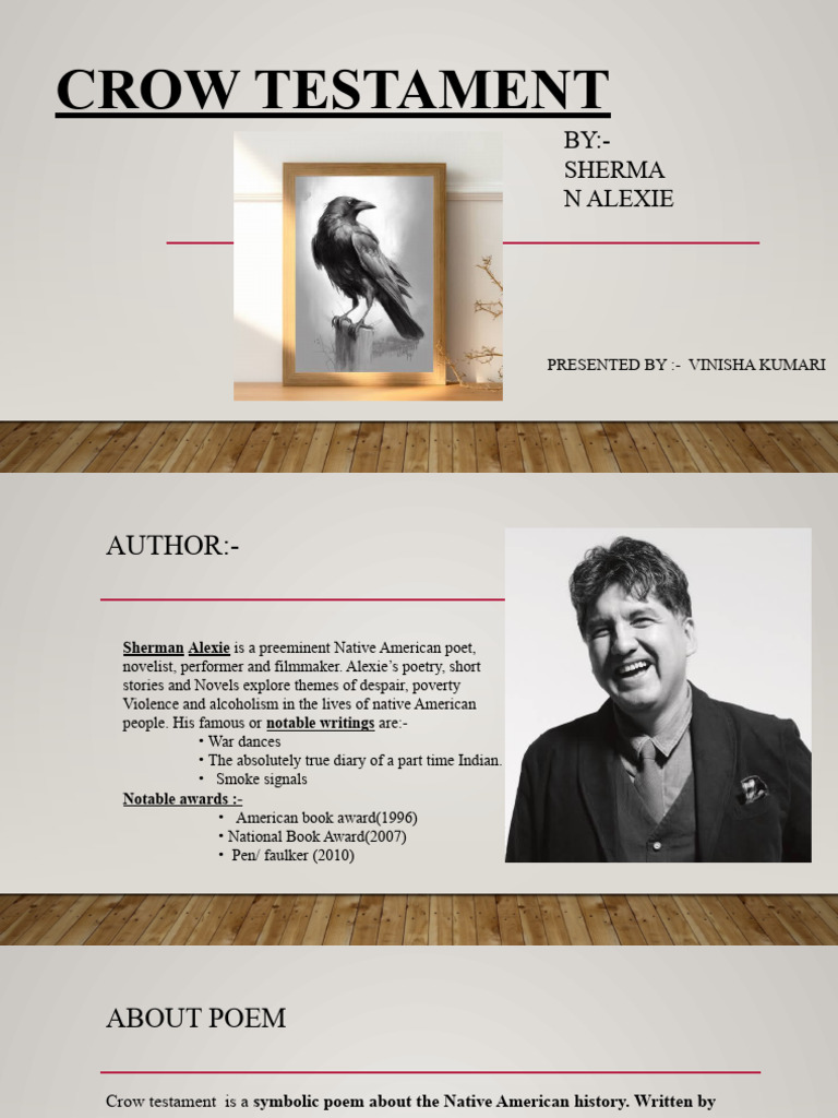 Analysis of Sherman Alexie's Crow Testament | PDF | Poetry