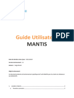 Guide Utilisateur Mantis