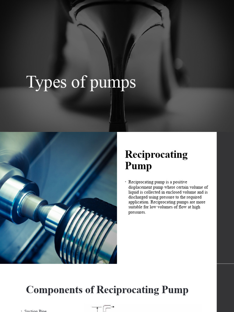 Types of Pumps PDF Pump Piston