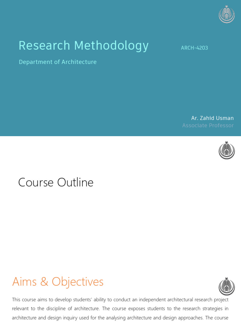 Architectural Research Methodology Course | PDF | Qualitative Research ...