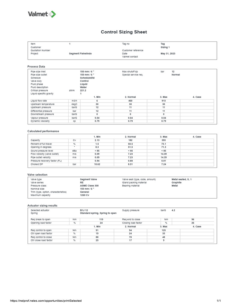 Sizing V Ball Fail To Open Pdf Pressure Liquids