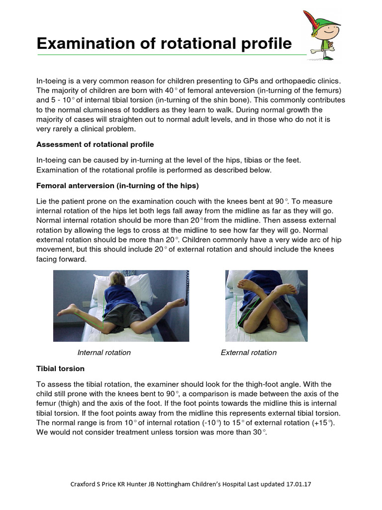 Rotational Profile Assessment in Children | PDF | Lower Limb Anatomy ...